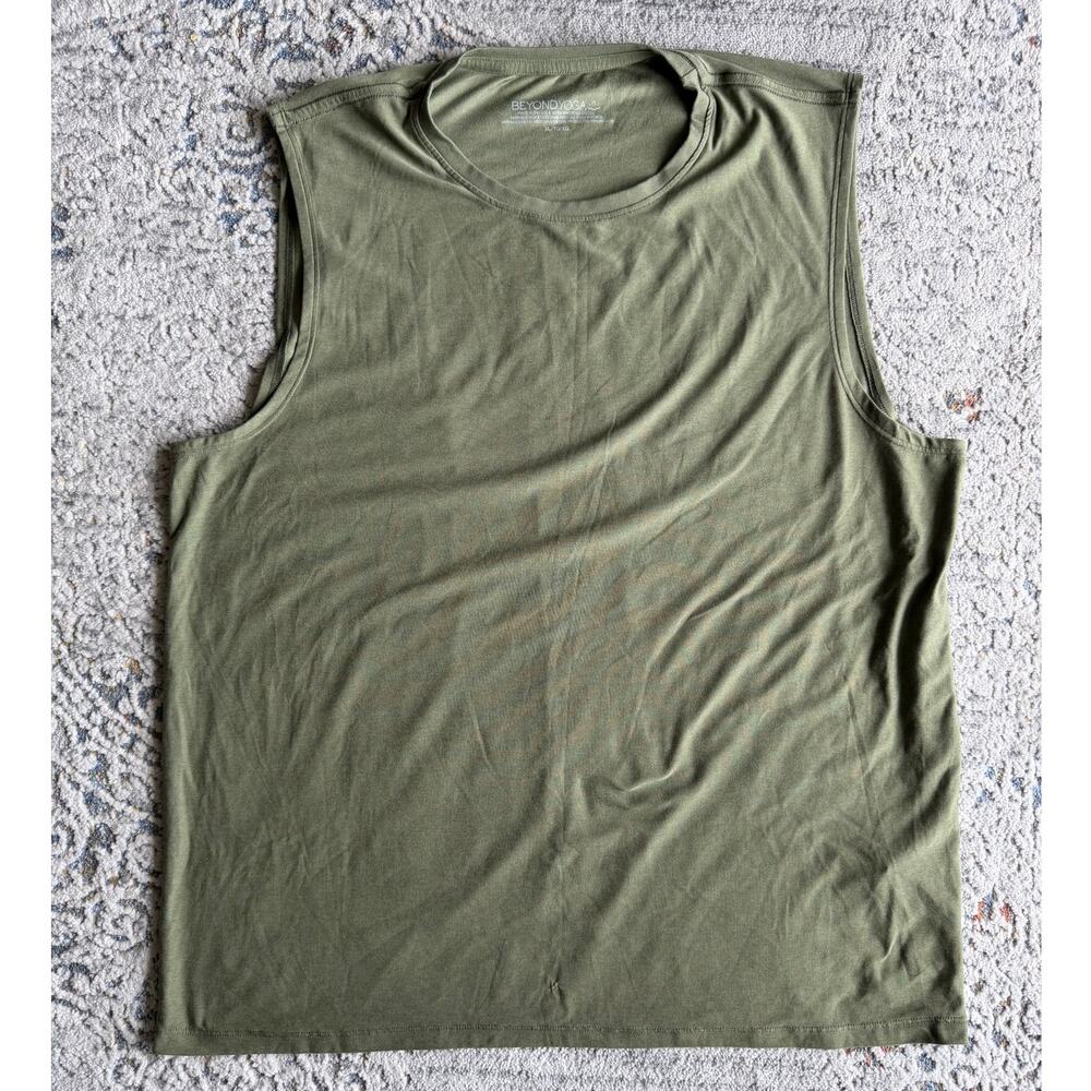Beyond Yoga Always Beyond Men's Muscle Tank 2.0 Size XL Green